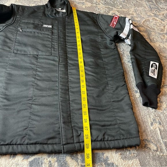 Simpson Black Bomber Jacket with White Accents - Picture 4 of 7